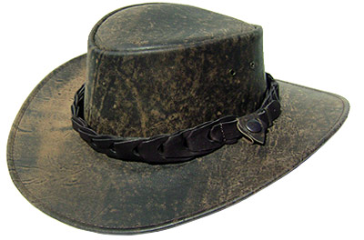 Jacaru Premium Wild Grain Kangaroo Leather hat